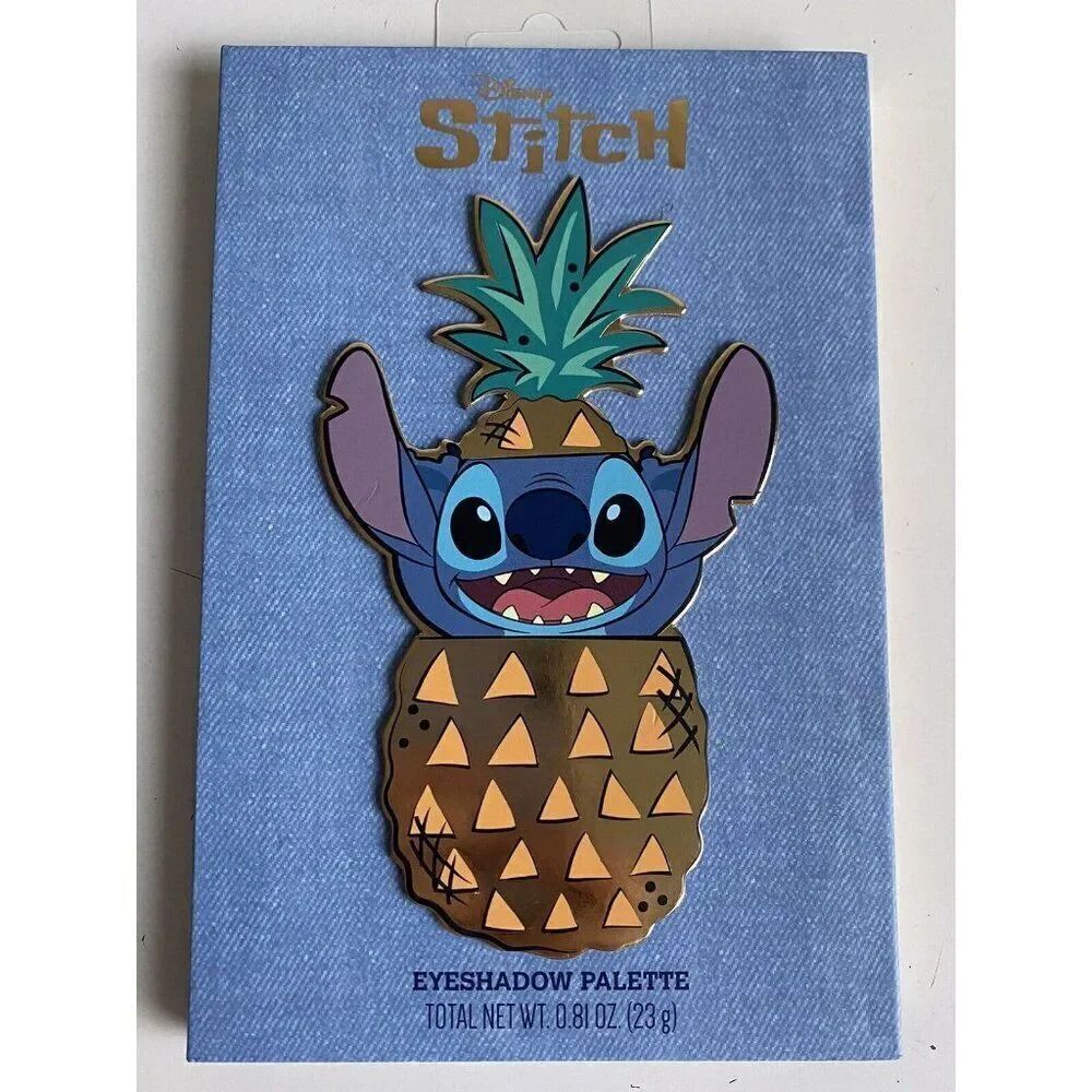 DISNEY Stitch In A Pineapple 12 Color EyeShadow Palette With Mirror Taste Beauty